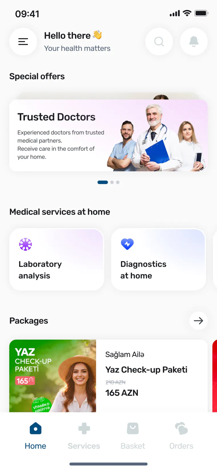 iMed app screen 1