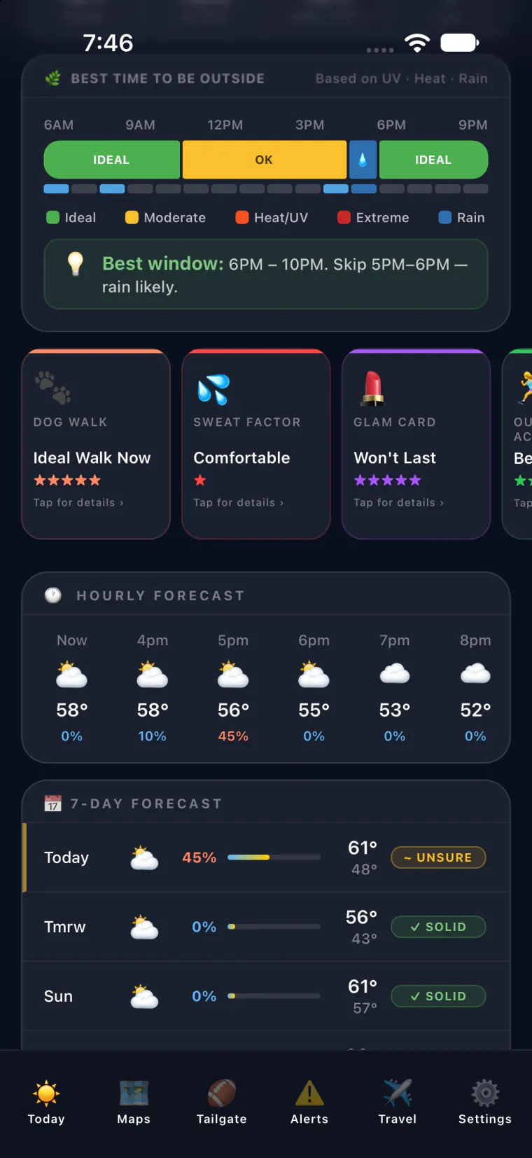 Skyven app screen 5