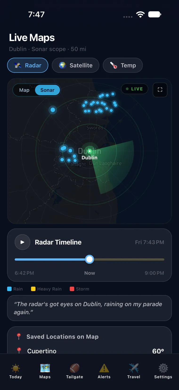 Skyven app screen 6