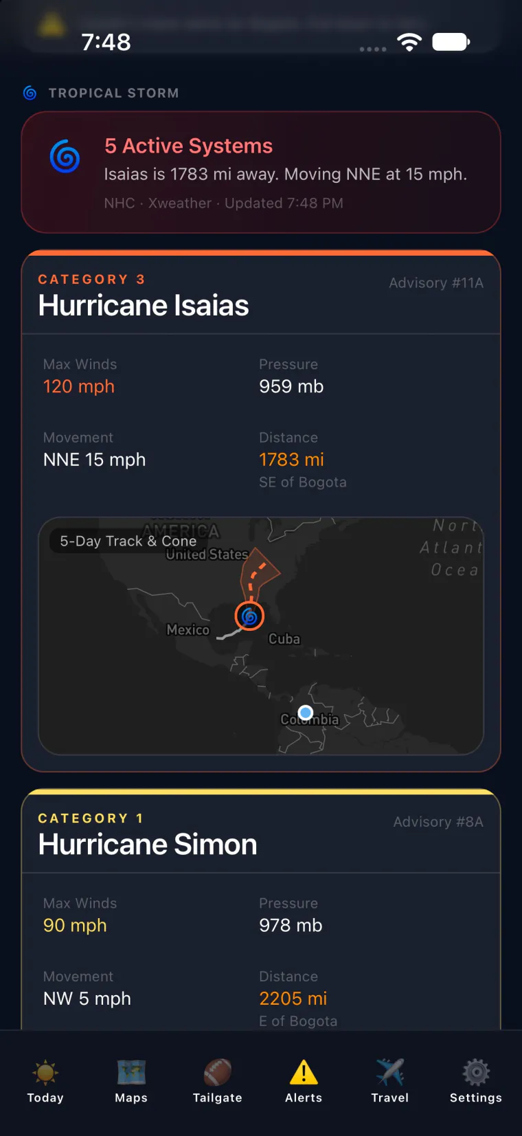 Skyven app screen 3
