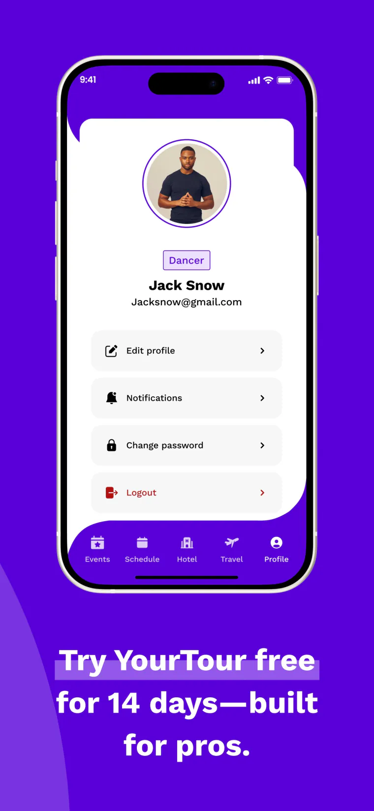 YourTour app screen 4